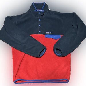 Patagonia Synchilla Fleece Sweater Men’s Small Pullover Color Block Snap